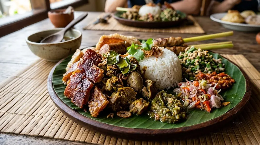Balinese babi guling (suckling pig)
