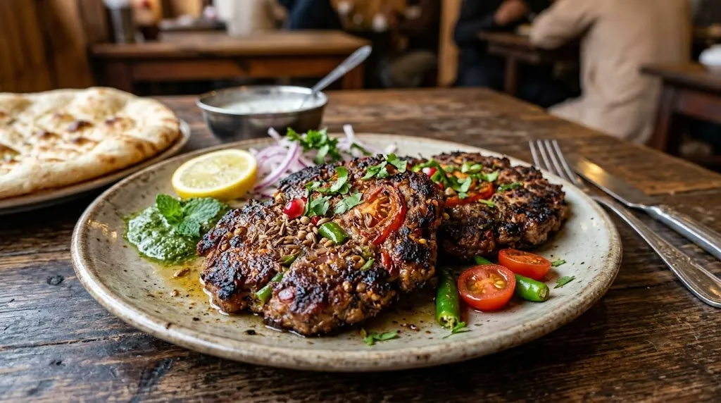 Chapli kebab, Peshawari style