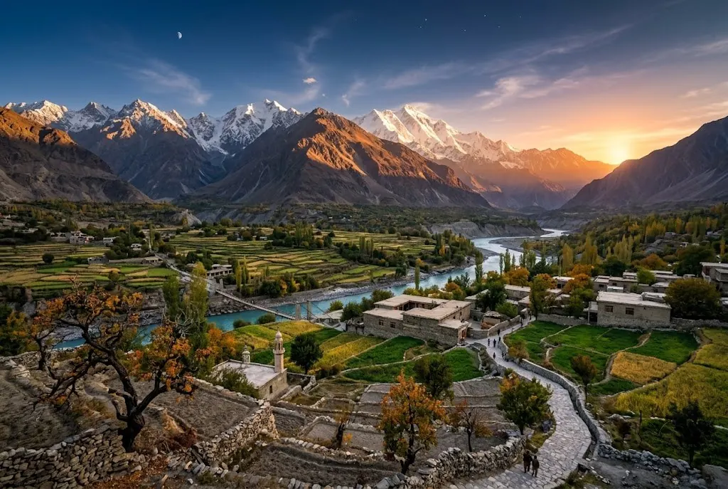 Gilgit river valley drive