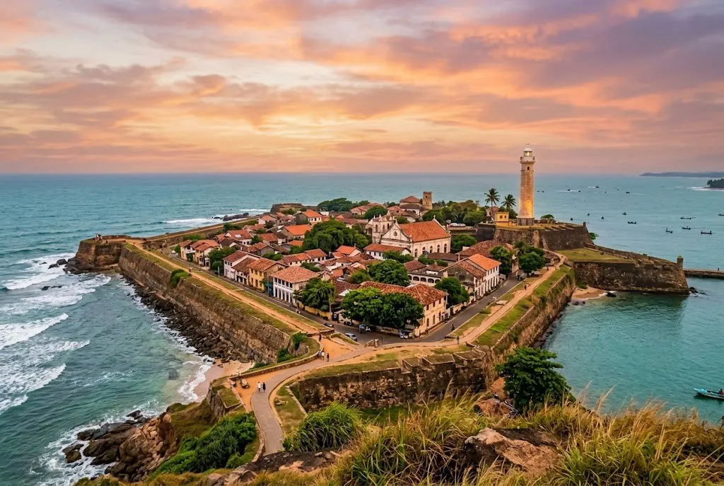 Galle Fort at sunset