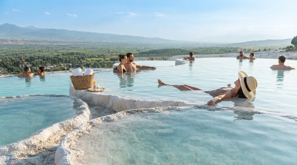 Thermal pools fed by natural springs