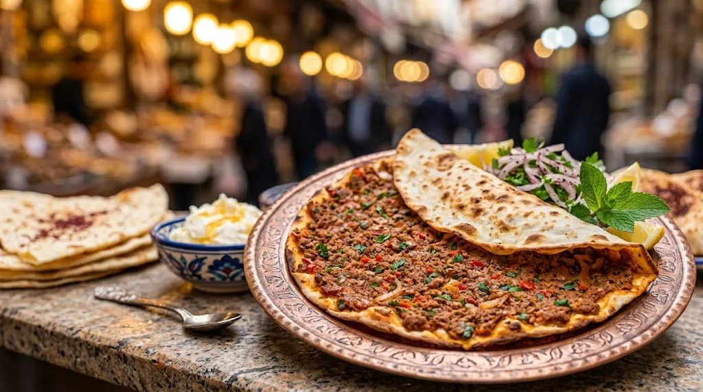 Lahmacun, Turkish flatbread