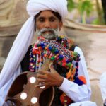 The old baloch singer, a man in tradition clothes from Balochistan, Pakistan